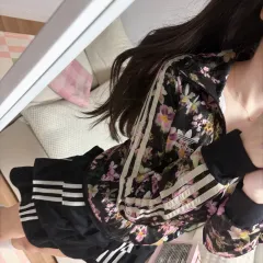 アディダス フラワー パータン トラック ジャケット