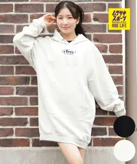 【ムラスポ公式】新品 RVCA ルーカ ワンピース レディース シンプル ロゴ 裏毛 CLASSIC HOODED DRESS BF044-352