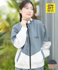 【ムラスポ公式】新品 X-girl SPORTS エックスガールスポーツ ジャージ トラックジャケット レディース シンプル ロゴ WIND UP JACKET 155253021001のサムネイル