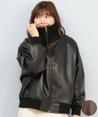 【ムラスポ公式】新品 BEVERY HILLS P.C ビバリーヒルズポロクラブ ジャケット レディース レザー ユニセックス フェイクレザーリブブルゾン 5487-6340