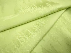 平和屋着物▼上質な色無地　樹林地紋　抹茶色　正絹　逸品　DABB9537du