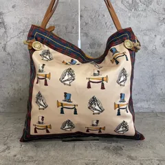 美品　トプカピ　マイルドサテン　トートバッグ　スカーフパネル柄　馬　ホース　レザー　トレジャートプカピ