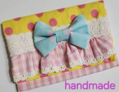 handmade  ポケット付きティッシュケース