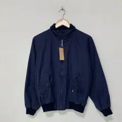 バーバリー ヴィンテージ ネイビー ブルゾン アウター チェック レディース M