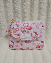 ハローキティ キルティング スナップボタン コインケース ツーウェイ財布