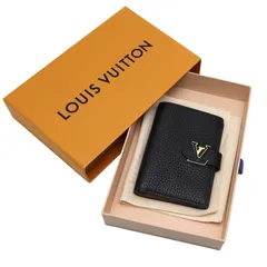 【美品】ルイヴィトン　LV ヴェルティカル ウォレット コンパクト　二つ折り財布　ブラック　M81561