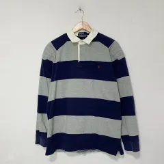 POLO RALPH LAUREN ポロラルフローレン ラグビー ストライプ 長袖Tシャツ XXL ヴィンテージ ロングスリーブ ユニセックス