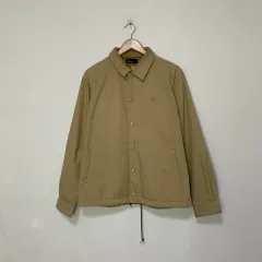 フレッドペリー 月桂樹 コーチジャケット ベージュ マウンテンパーカー ジャケット トレンチ アウター L