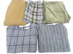  良品 アーバンリサーチ スピック&スパン 他 コーデュロイ ワイドパンツ 長袖カットソー チェック ワンピース 5点 36 F レディース