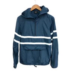 A.P.C. アーペーセー アノラックパーカー サイズ:XS ナイロン/ボーダー    ネイビー メンズ / 240001185936のサムネイル