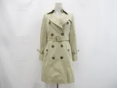 優良品 バーバリー ブルーレーベル トレンチコート ベルト ライナー付き FR512-697-40 38 ベージュ レディース