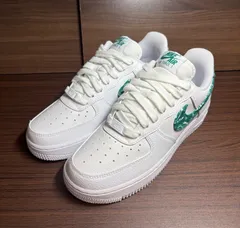 ナイキ ウィメンズ エアフォース1 ロー '07 エッセンシャル グリーンペイズリー　美品　size24.5㎝