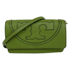 TORY BURCH(トリーバーチ) ショルダーバッグ - グリーン ストラップ着脱可/斜めがけ レザー