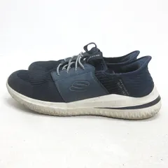 g■【25.5cm】スケッチャーズ/SKECHERS スリップインズ デルソン/210650■紺/men's/49【中古】■