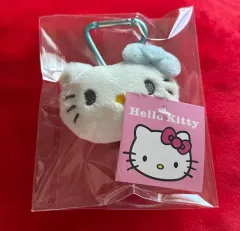 ハローキティ顔 ぬいぐるみ キーリング ぬい ハート カラビナ