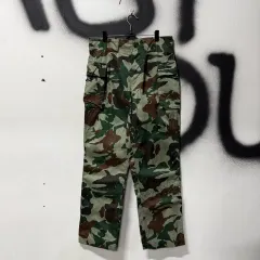 日本軍 1991s ミリタリー ウッドランド カモ カーゴ パンツ