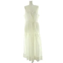 バナナリパブリック BANANA REPUBLIC ワンピース M 白 ホワイト ノースリーブ Vネック ラップデザイン /AG ■OS