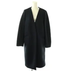 プラステ PLST スポンジリバーカラーレスコート ノーカラーコート M ネイビー /DF ■OS