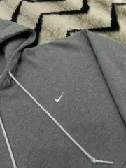 L NIKE ソロ スウッシュ フリース フーディー / アジア / グレー / 起毛