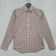バナナリパブリック 季節の変わり目 シャツ チェック柄 メンズ スリム 95 ㅡ0729