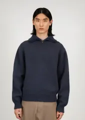 アモーメント ハーフジップアップ ニット