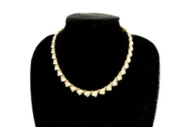 ニナリッチ　NINA RICCI　ラインストーン　デザイン　ネックレス　重さ：約46g　ゴールドカラー　送料無料