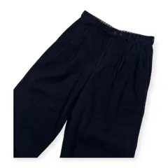 PAPAS パパス ツイルコットンネル ツータック スラックス パンツ サイズ M /ネイビー/メンズ/日本製のサムネイル