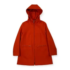TOMORROWLAND トゥモローランド カシミヤ混 フード メルトン ジャケット サイズ 38 /オレンジのサムネイル