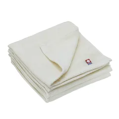 【新着商品】（ブロッコリーハウス)今治タオル 片面ガーゼ ハンドタオル 3枚セット 34×35cm 薄手 部屋干し 速乾 吸水 日本製 綿100％ (アイボリー)