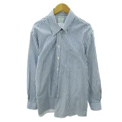 ブルックスブラザーズ BROOKS BROTHERS 近年 ボタンダウン BDシャツ ストライプ 長袖 16-32 白 青 ホワイト ブルー 0822