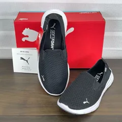 新品未使用 スニーカー PUMA プーマ フレックスエッセンシャルスリップオン スリッポン 365273 09 24cm ブラック /302850在★7