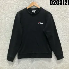 FILA ブラック スウェット Tシャツ L