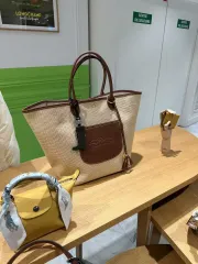 パリ購入正規品 ロンシャン ル パニエ ル プリアージュ バスケット バッグ 新品