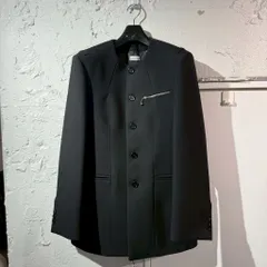 Burberry バーバリー 23AW Wool Collarless Jacket ジャケット ブラック size:44【表参道B01】