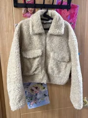 The Open Product アイボリー フリース ジャケット