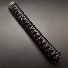 江戸時代 茶刀 茶室刀 本黒檀製 合口拵（茶席刀武家茶道短刀脇差木刀