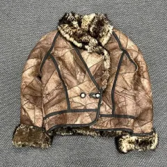 パッチワーク ムートン ファージャケット v1041