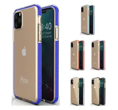 iPhone 12/12Pro ケース カバー 背面タイプ ソフトケース クリアケース シンプル フレームカラー 二重構造 耐衝撃 マイクロドット加工 枠 フチ