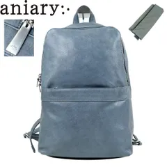 【B3707】【新品同様】aniary アニアリ レザーリュック オールレザー 裏地カモフラージュ 迷彩