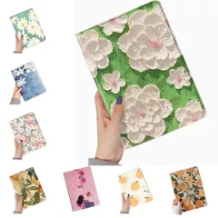 可愛い iPad6 iPad5 iPad Air Air2 ケース 花柄 ペンホルダー付き Apple Pencil 収納 女性 人気 iPad 第6世代 第5世代 9.7 インチ カバー オリジナル 印刷 お洒落 ブック式 (iPad5/iPad6/Air/