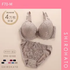 【SHIROHATO公式】【正規品・新品】ソニアクラブ SONIA CLUB フラワーレース ブラジャー ショーツ セット EFG  総レース アンダー大きいサイズ(F70-M)