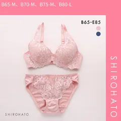 【SHIROHATO公式】【正規品・新品】ソニアブラック ソフィア ブラジャー ショーツ セット BCDE Wパッド 盛り胸 谷間 大きいサイズ ブラセット SONIA BLACK(B65-M、B70-M、B75-M、B80-L)