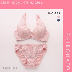 【SHIROHATO公式】【正規品・新品】ソニアブラック ソフィア ブラジャー ショーツ セット BCDE Wパッド 盛り胸 谷間 大きいサイズ ブラセット SONIA BLACK(C65-M、C70-M、C75-M、C80-L)