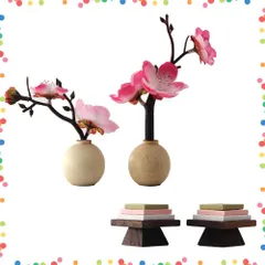 【特価セール】ひな祭り ひな飾り 菱餅(一対) 雛人形用飾り花(一対) ひな道具セット 木製 雛道具 ひな道具 OKBABY