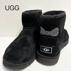 UGG   アグ　クラシックミニクリスタルムートンブーツ　ブラック　24cm   秋冬　送料込み　6463118