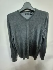 Calvin Klein カルバン・クライン チャコール Vネック ニット