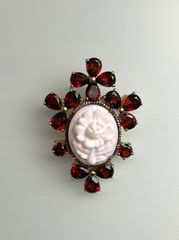 Pietra Dura フローレンスモザイクブローチ インレイアンティーク800