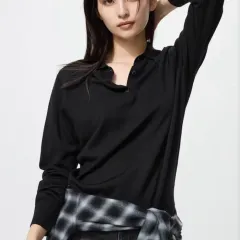 ユニクロ メリノ ポロ セーター L