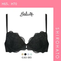 おトク【SHIROHATO公式】【正規品・新品】ワコール Wacoal サルート Salute series00 P-UP 3/4カップ ブラジャー GHI プッシュアップブラ 谷間 大きいサイズ 単品(H65、H70)