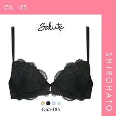 おトク【SHIROHATO公式】【正規品・新品】ワコール Wacoal サルート Salute series00 P-UP 3/4カップ ブラジャー GHI プッシュアップブラ 谷間 大きいサイズ 単品(I70、I75)